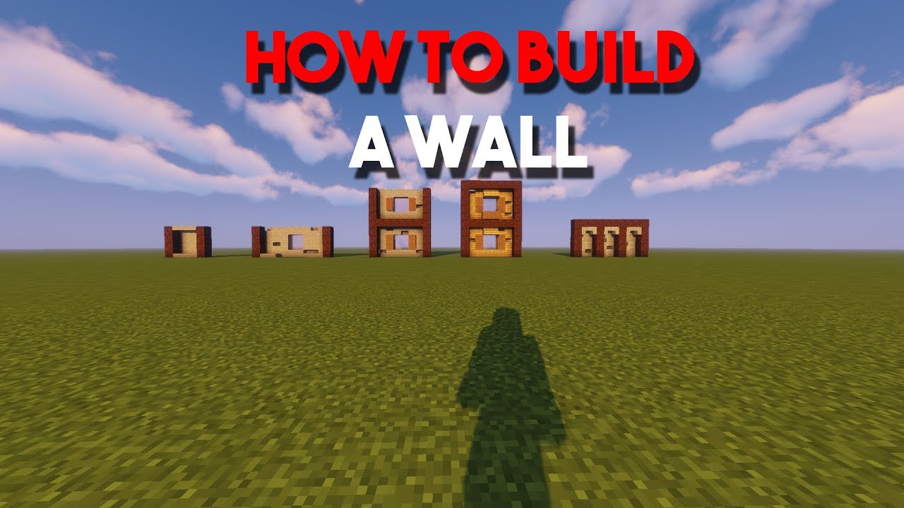 How to build a wall in Minecraft (fundamentals)