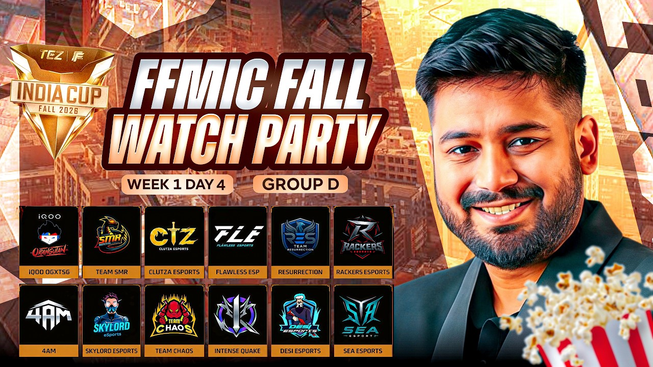 🚀TEZ FFMIC 2026 Fall | Play-Ins Day 3 | Group D🚀 #freefire #nonstopgaming  freefirelive
