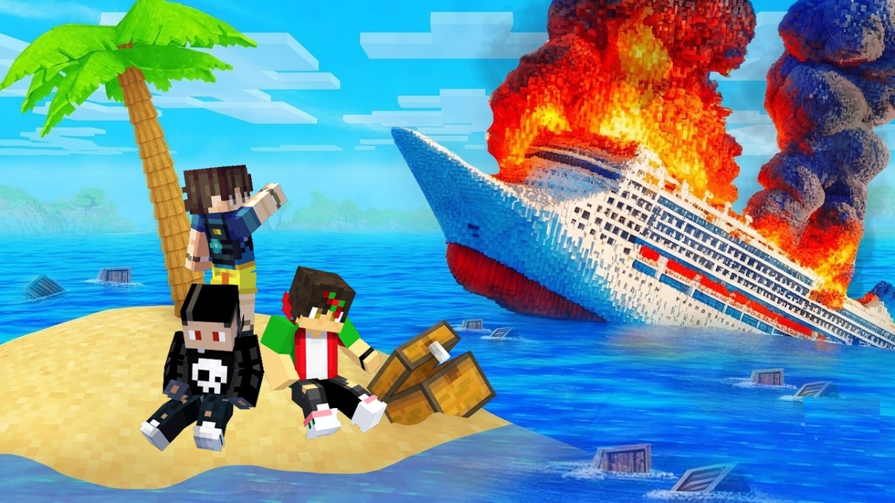 Living on Island For 100 Day's in Minecraft!