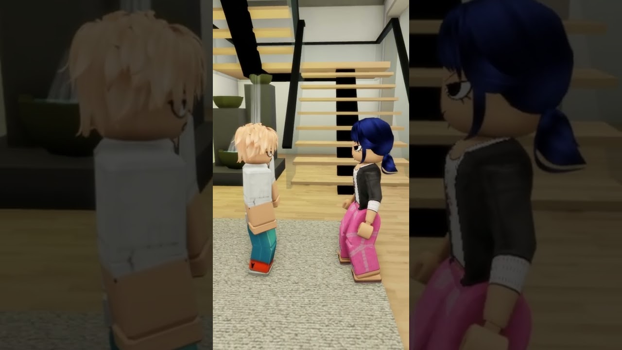 Mom Split Marinette and Adrien Up From Fighting and Made Us...😳😅 #brookhaven #roblox #miraculousla