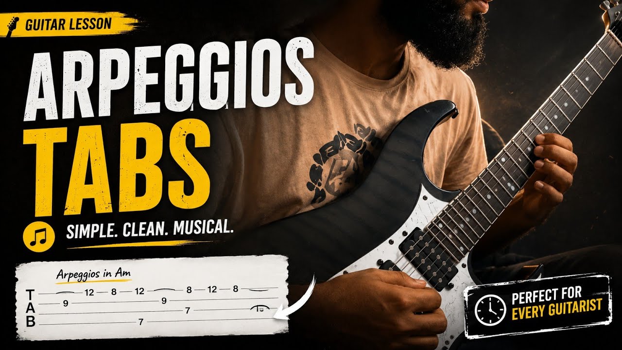 B minor guitar Arpeggios Tabs | daily guitar lessons and Tips | Subscribe for more guitar lessons
