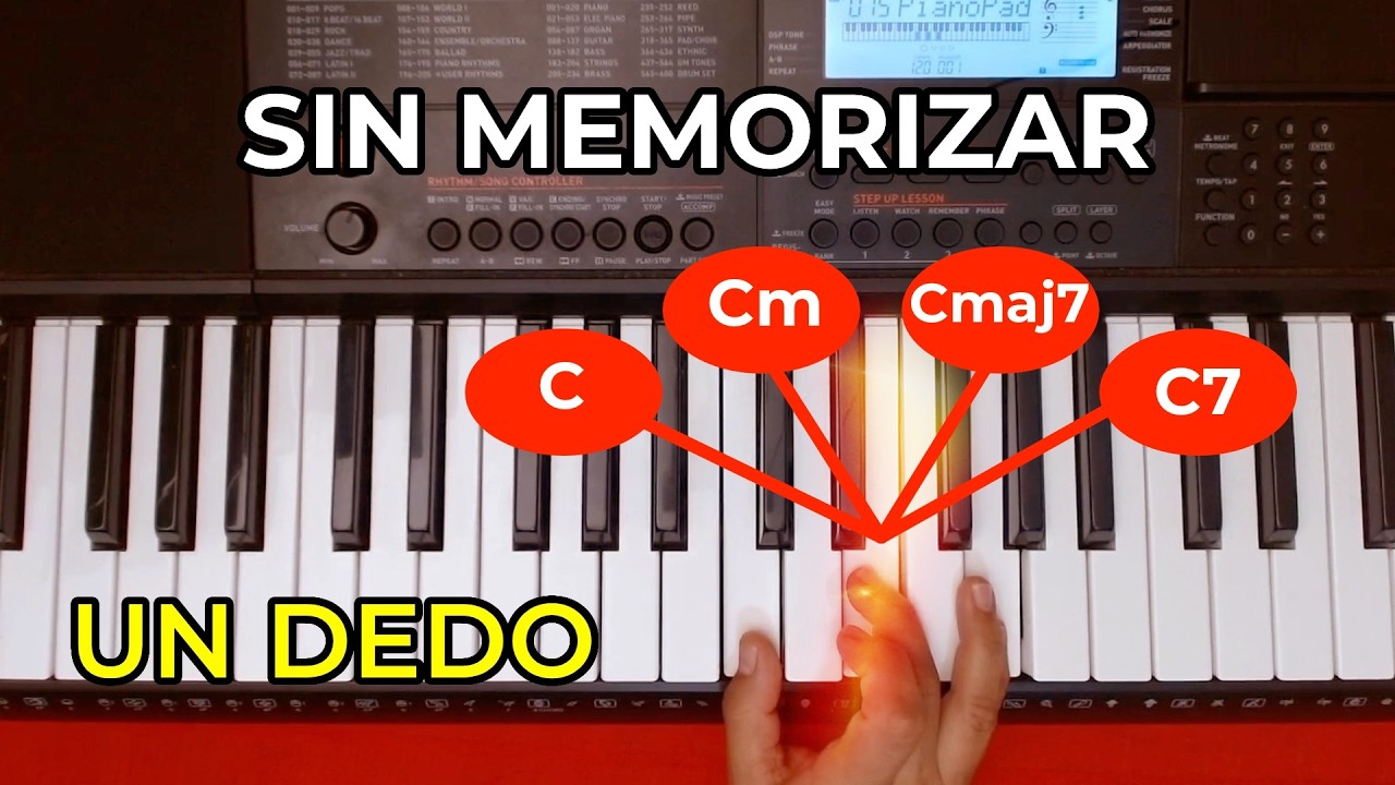 TRUCO PARA TOCAR MUCHOS ACORDES EN EL PIANO SIN MEMORIZAR 🔥🎹