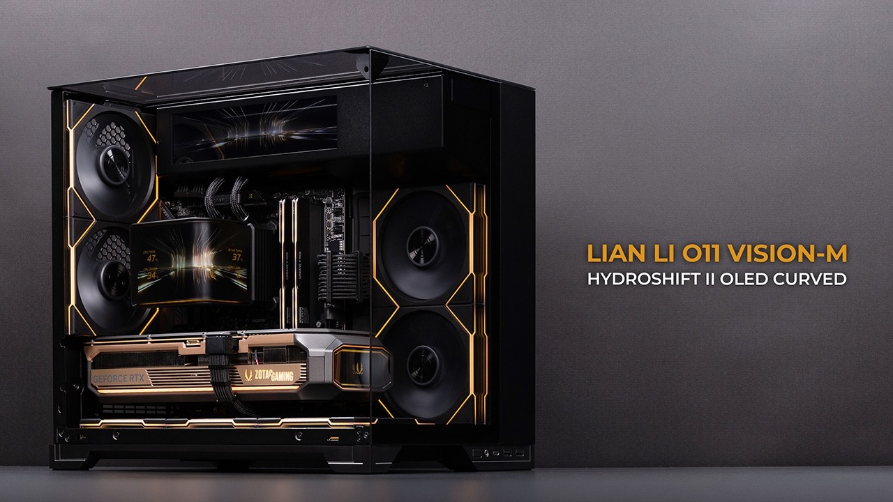 Peak LIAN LI Aesthetics | O11 Vision-M & HydroShift II OLED Curved | Micro ATX Gaming PC Build