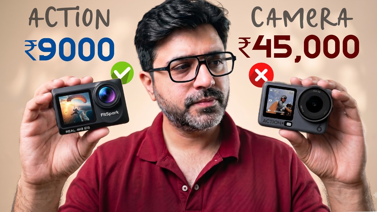 9k vs 45k Action Camera | FitSpark Eagle i15 Pro Max vs DJI OSMO Action 6