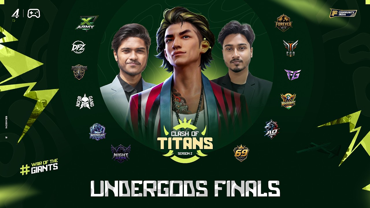 [HINDI] CLASH OF TITANS S2 | UD FINALS  | ₹1,00,000 PP | Free Fire MAX | 4Ends.TV