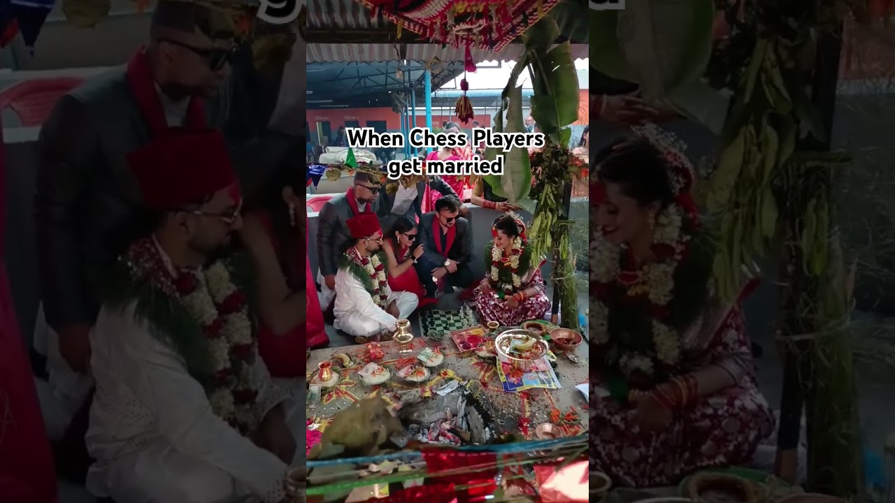 National Chess Couple🇳🇵#chess #marriage #nationalplayers #wedding #fide #shorts #trending