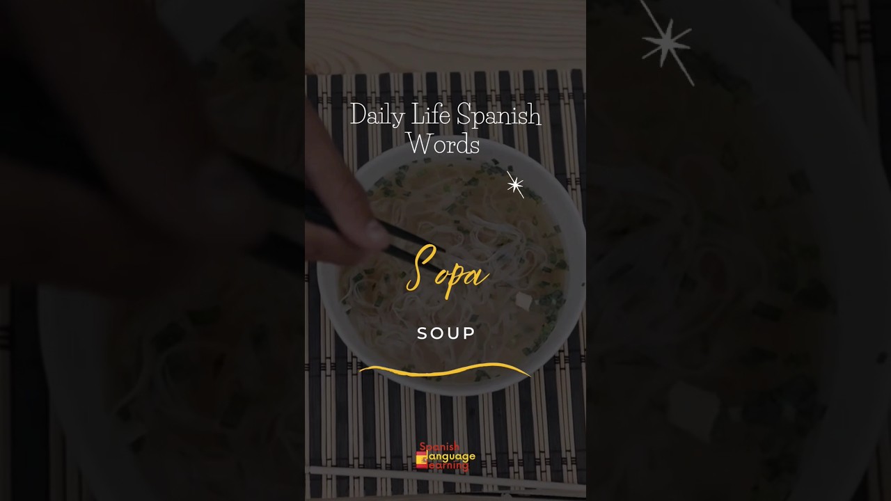 Daily Life Spanish Words 🇪🇸 #spanish #spanishlessons #spanishlanguage #food