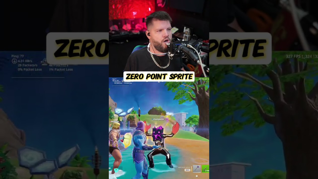 I got the mythic lvl 5 zero point sprite in Fortnite #tierup #fortnite #gaming