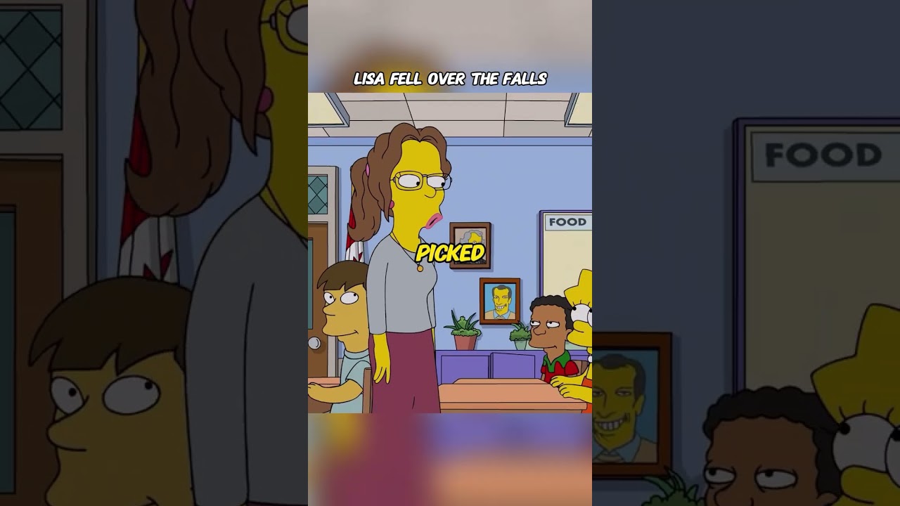Lisa fell over the falls #simpsons #thesimpsons #animation #cartoon