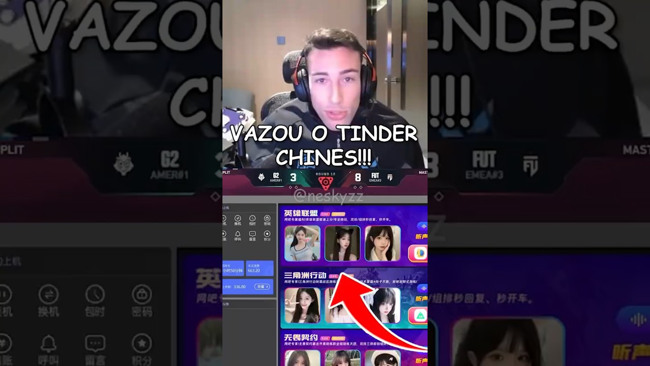 TCK VENDO O TINDER CHINES! 😳 #tck10 #valorant #shorts