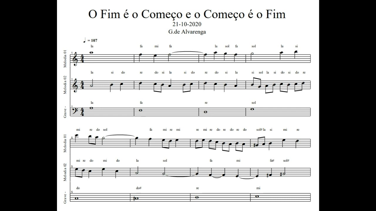 Crab canon in A minor- O fim é o Começo e o Começo é o Fim.