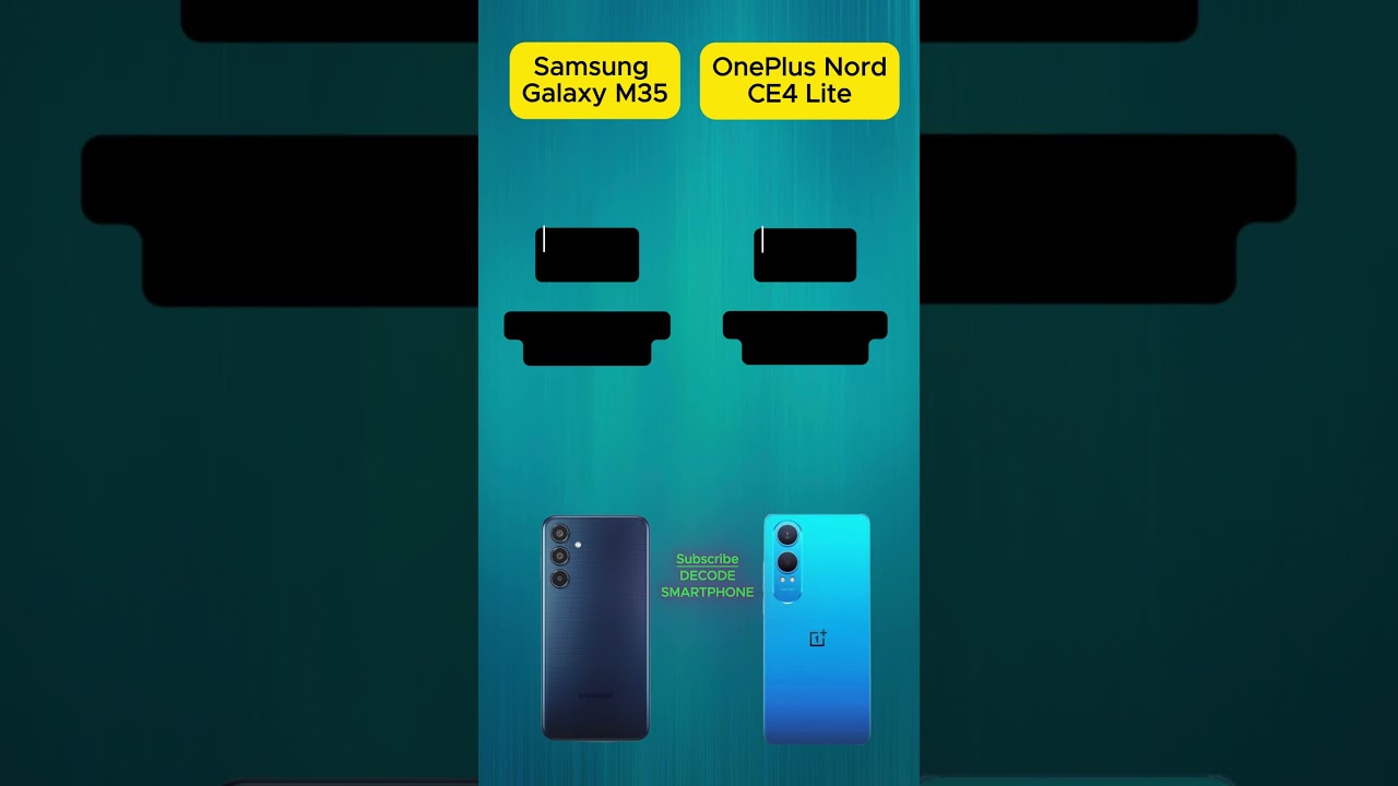 Samsung M35 vs Oneplus nord ce4 Lite #shorts #samsungm35 #oneplusnordce4lite