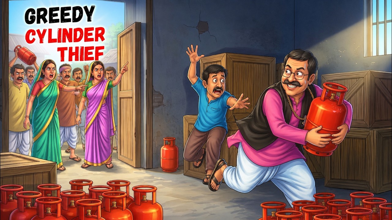 Greedy Gas Cylinder Thief | Seller Be kind | Moral Stories in English | Life Lesson | Learn English