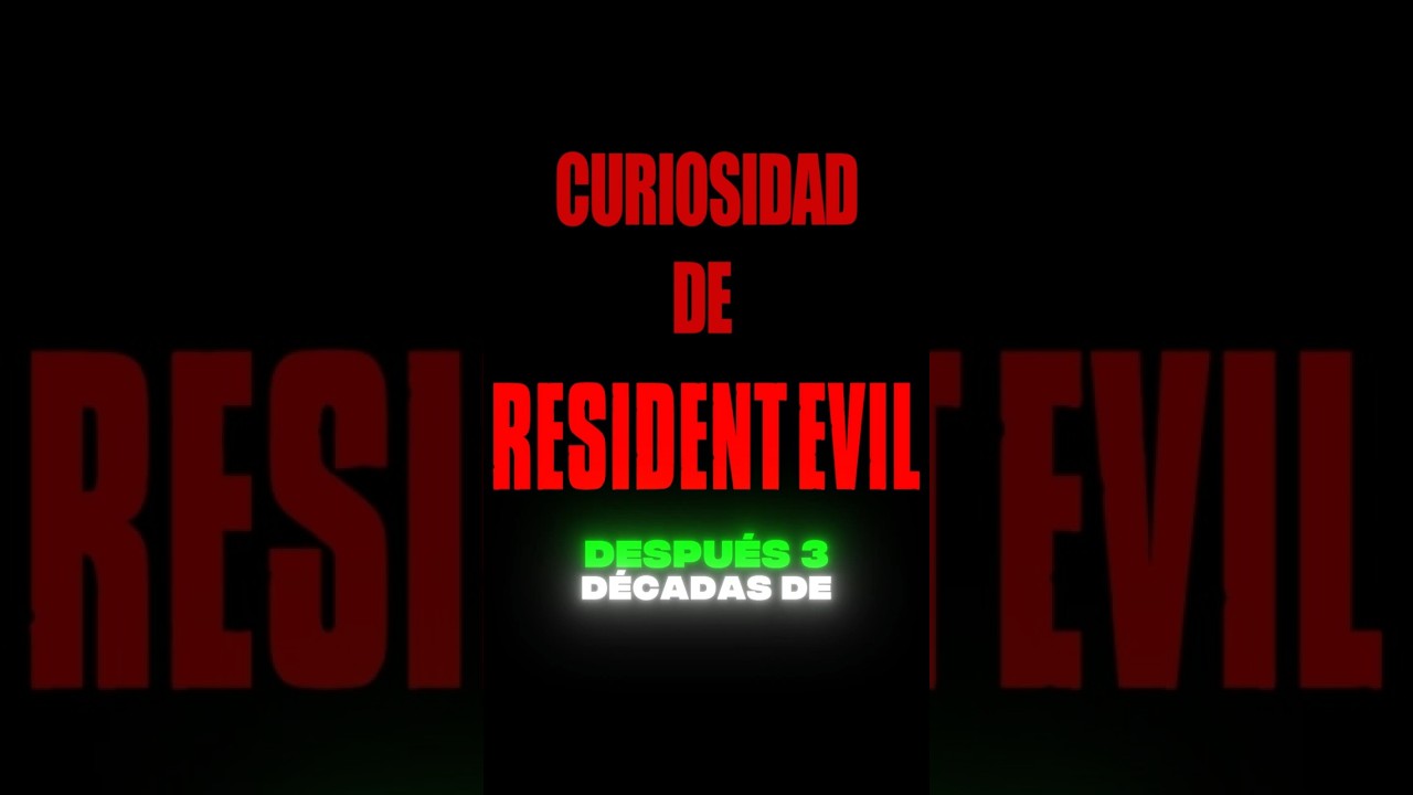 CURIOSIDAD DE RESIDENT EVIL 1 1996 #residentevil #residentevil1996