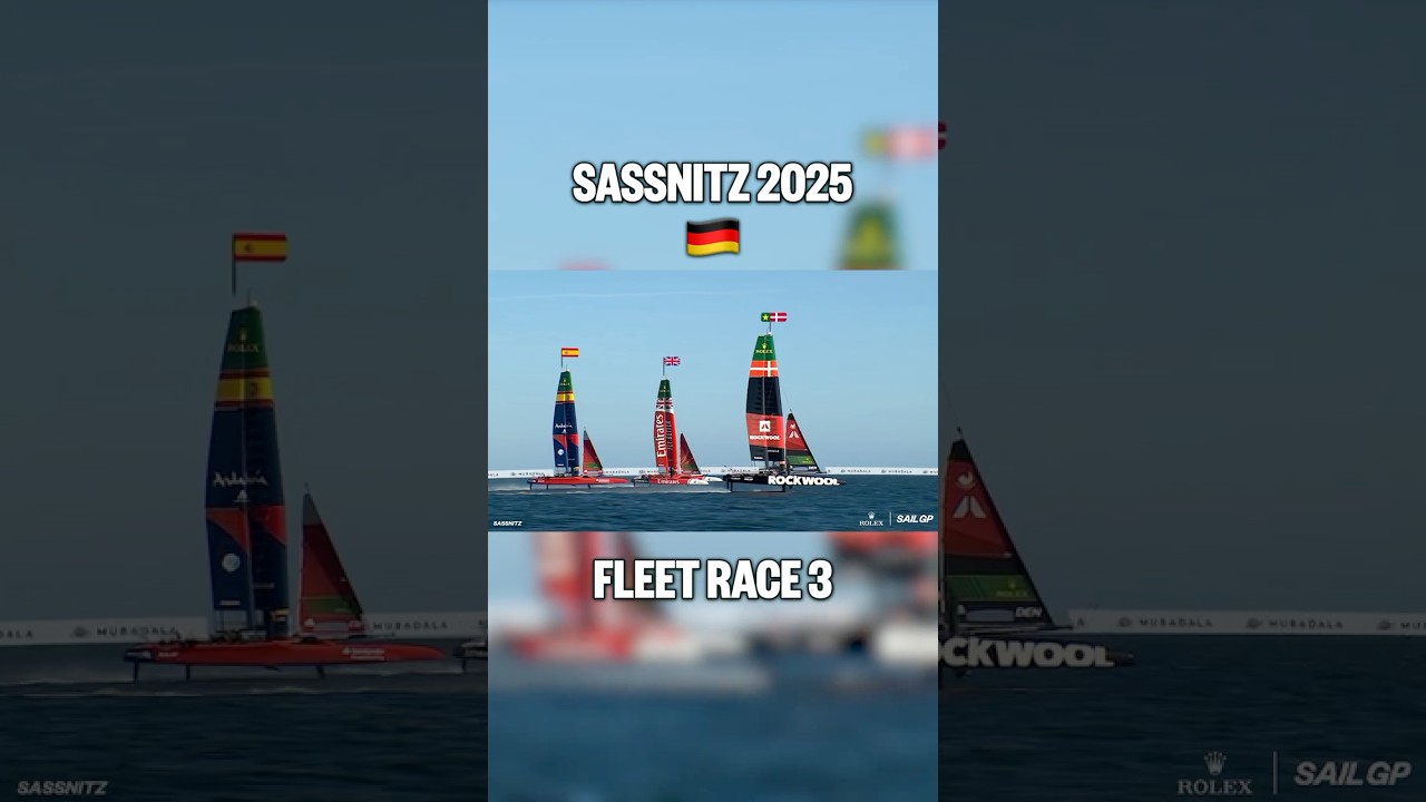 REWIND ⏮️ | Record-breaking speed in Sassnitz 2025 🔥 #SailGP #sailing #racing