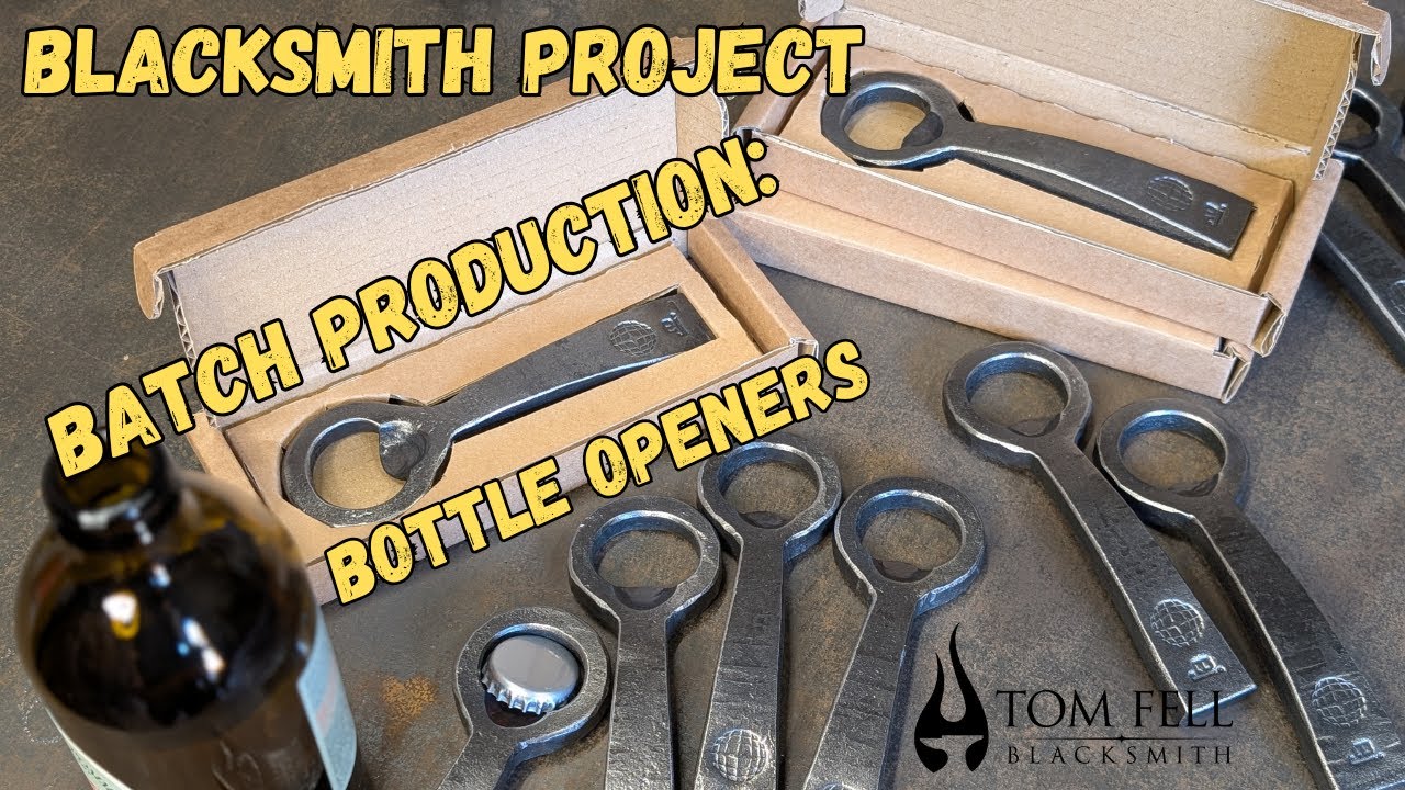 Blacksmith Project: Batch Production of 60 Bottle Openers (Forging Process)