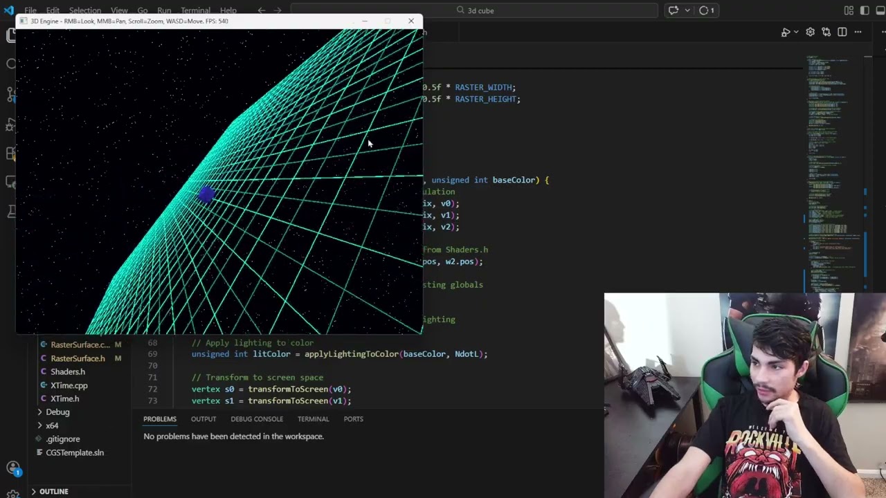 Creating a 3d graphics engine from scratch progress