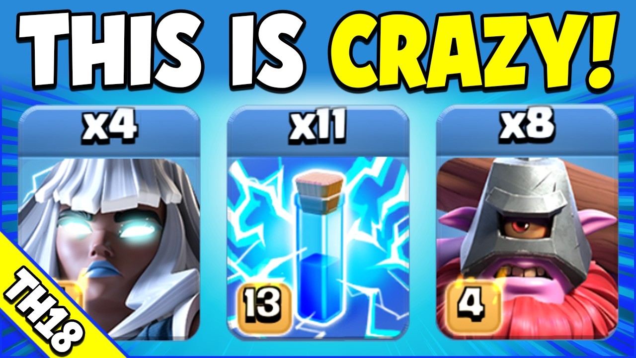 Double ZapQuake CRUSHES TH18 Meta Bases! Easy TH18 Attack Strategy (Clash of Clans)