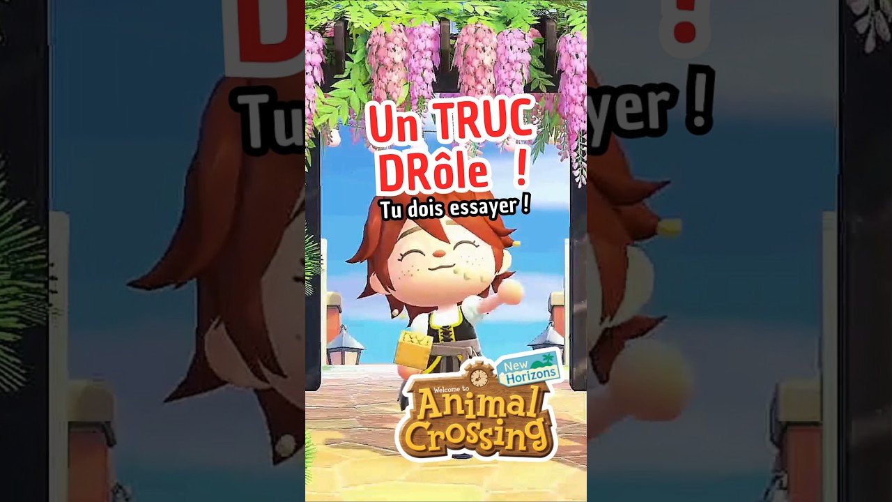 UN TRUC DRÔLE À FAIRE sur ACNH !#animalcrossingnewhorizons #shortsfeed #animalcrossing #acnh