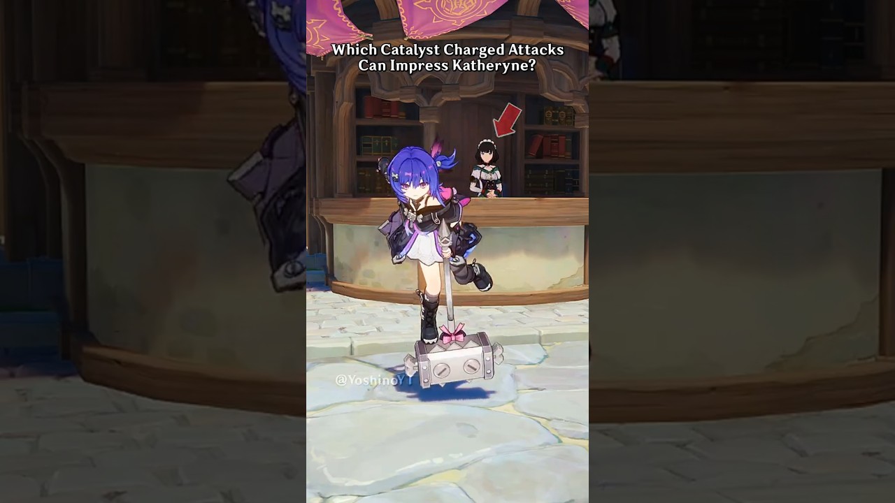 Which Catalyst Charged Attacks Can Impress Katheryne In Genshin Impact