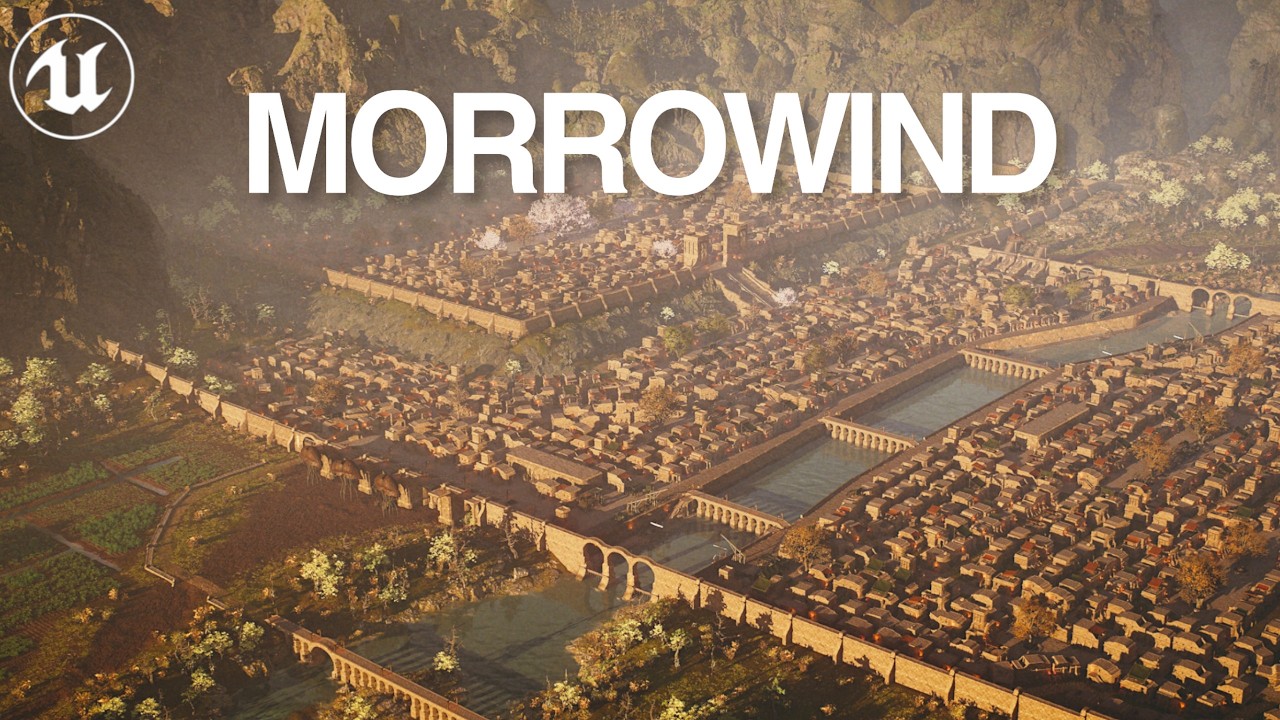 The True Lore-Accurate Scale of Balmora: Morrowind in UNREAL ENGINE 5! [4K]