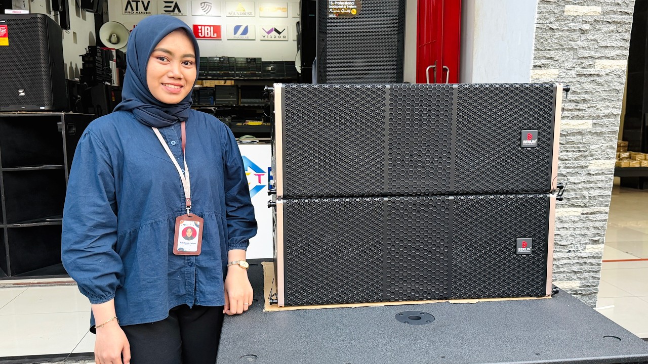 Cek sound speaker PASIF line array BERLIN BL P210H