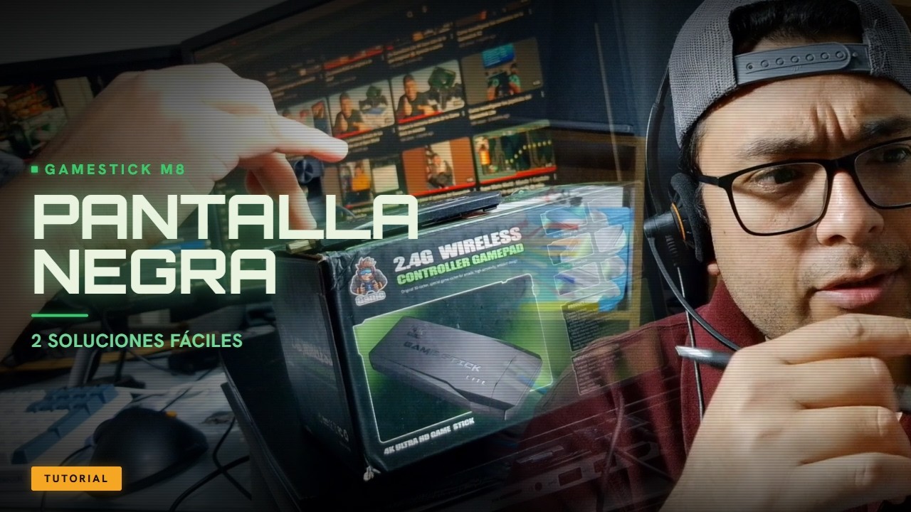 GameStick M8 con Pantalla Negra — 2 Soluciones que SÍ Funcionan