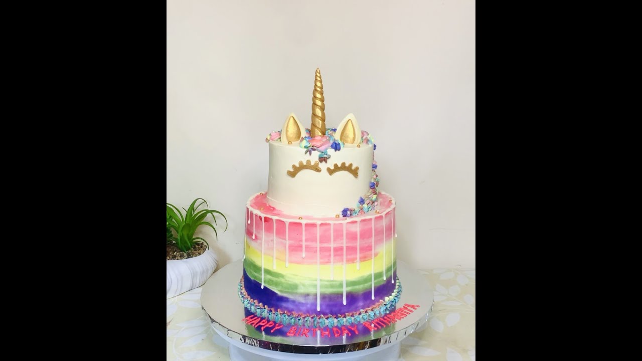 Unicorn cake decoration | Unicorn Tier cake making | Cake making #shorts