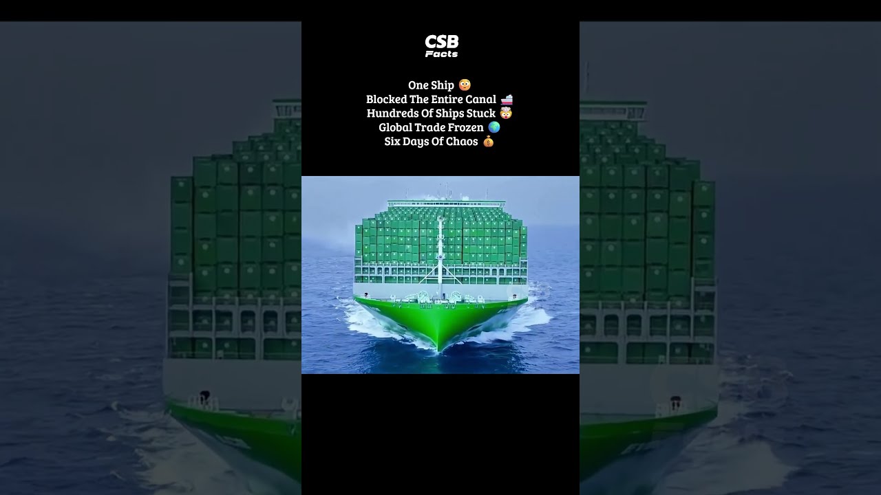 The Ship That Blocked Billions in Trade 😳🚢