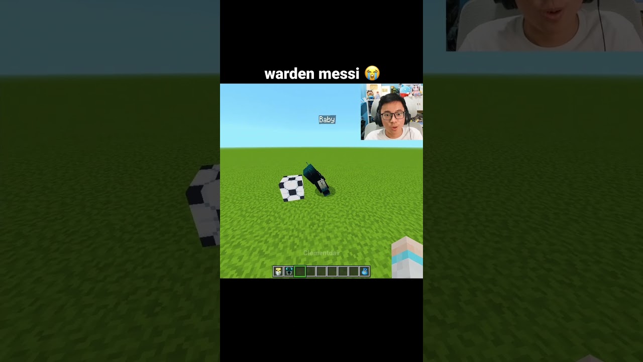Minecraft Warden Messi Moment