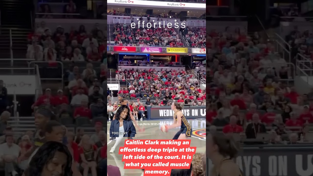 WATCH THIS EFFORTLESS SHOT #cc #caitlinclark #indianafever #wnba #womensbasketball #basketball