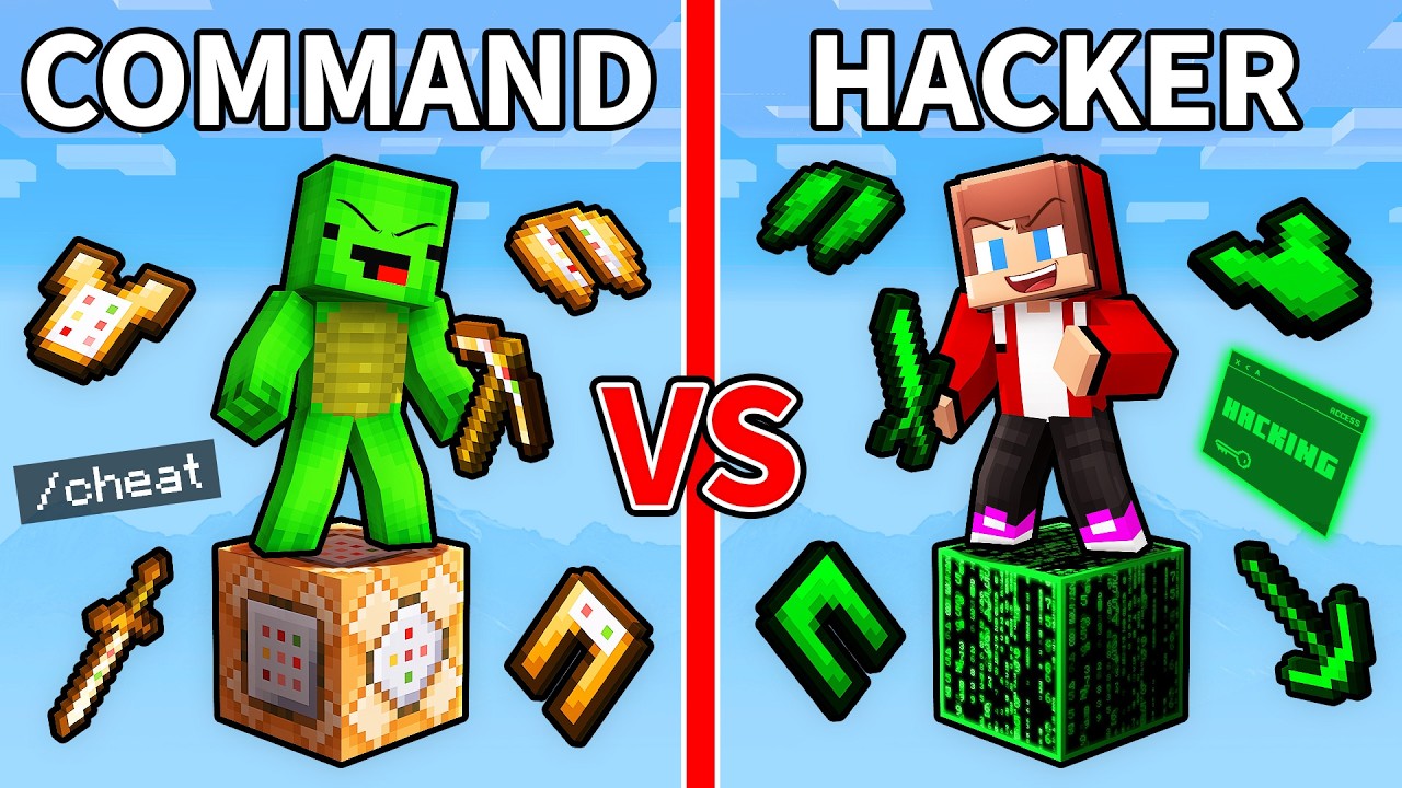 Mikey and JJ: COMMAND vs HACKER Block (Maizen)