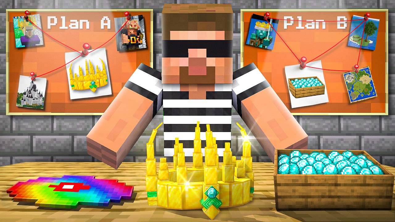 I Became a CHOR to Steal the RAREST ITEMS in Minecraft!