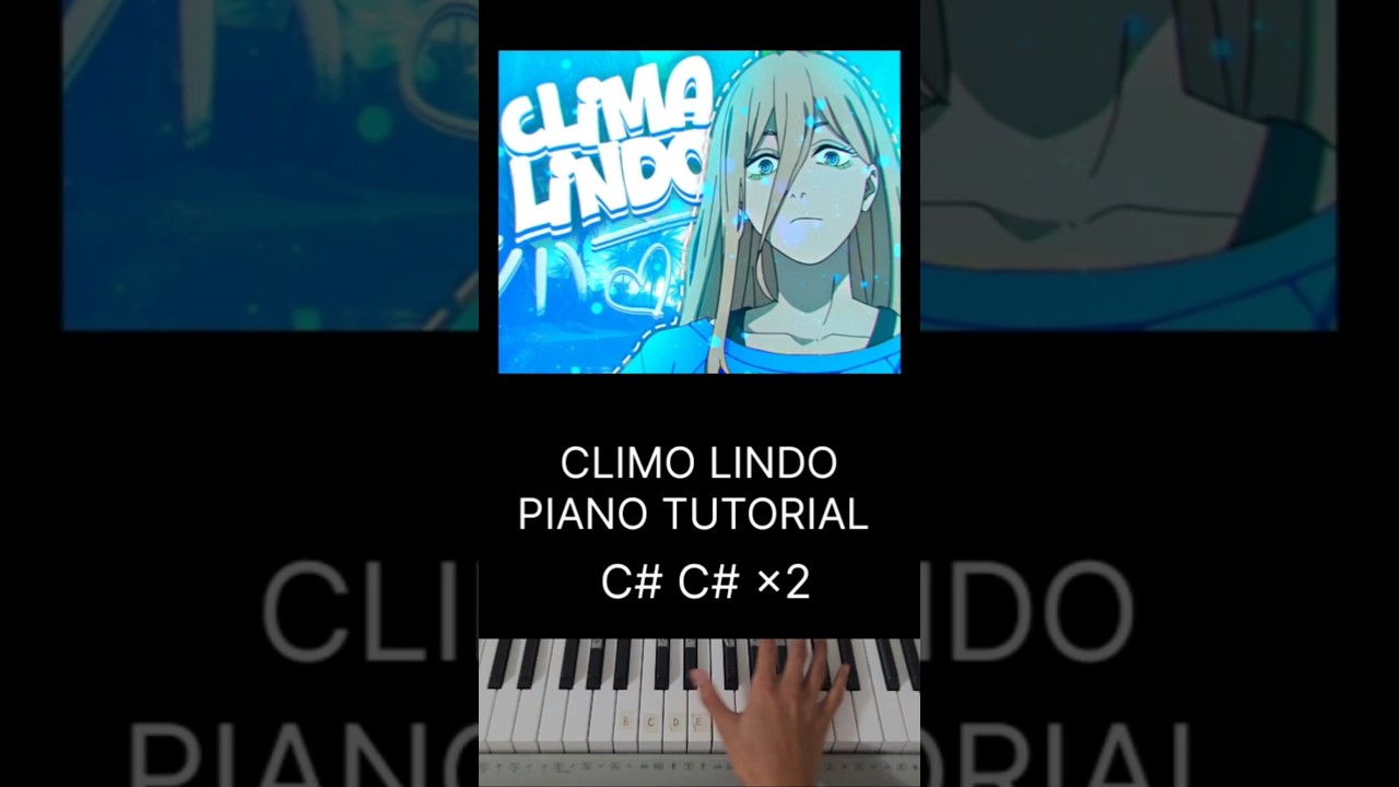 CLIMA LINDO piano tutorial #shorts #piano #phonk