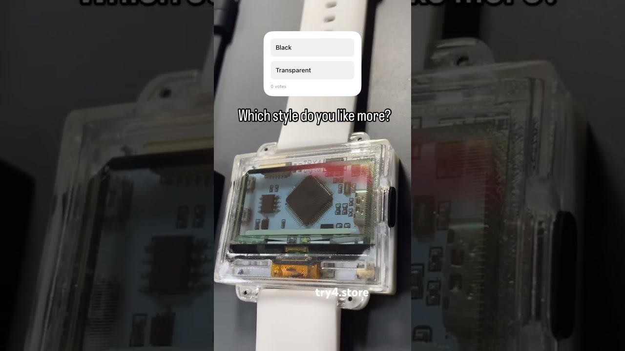 New transparent version! #electronics #watches #engineering