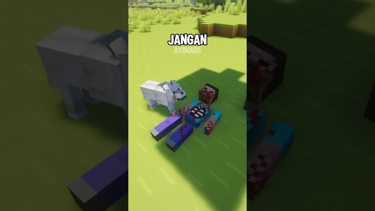 MENGERIKAN jangan pernah buang tulang di minecraft