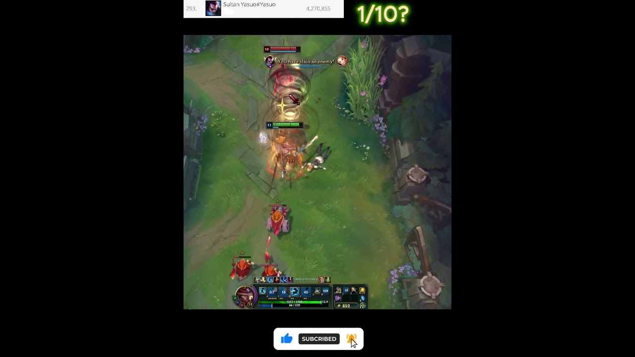 4m Yasuo 1vs2 😇 Part 2  #leagueoflegends