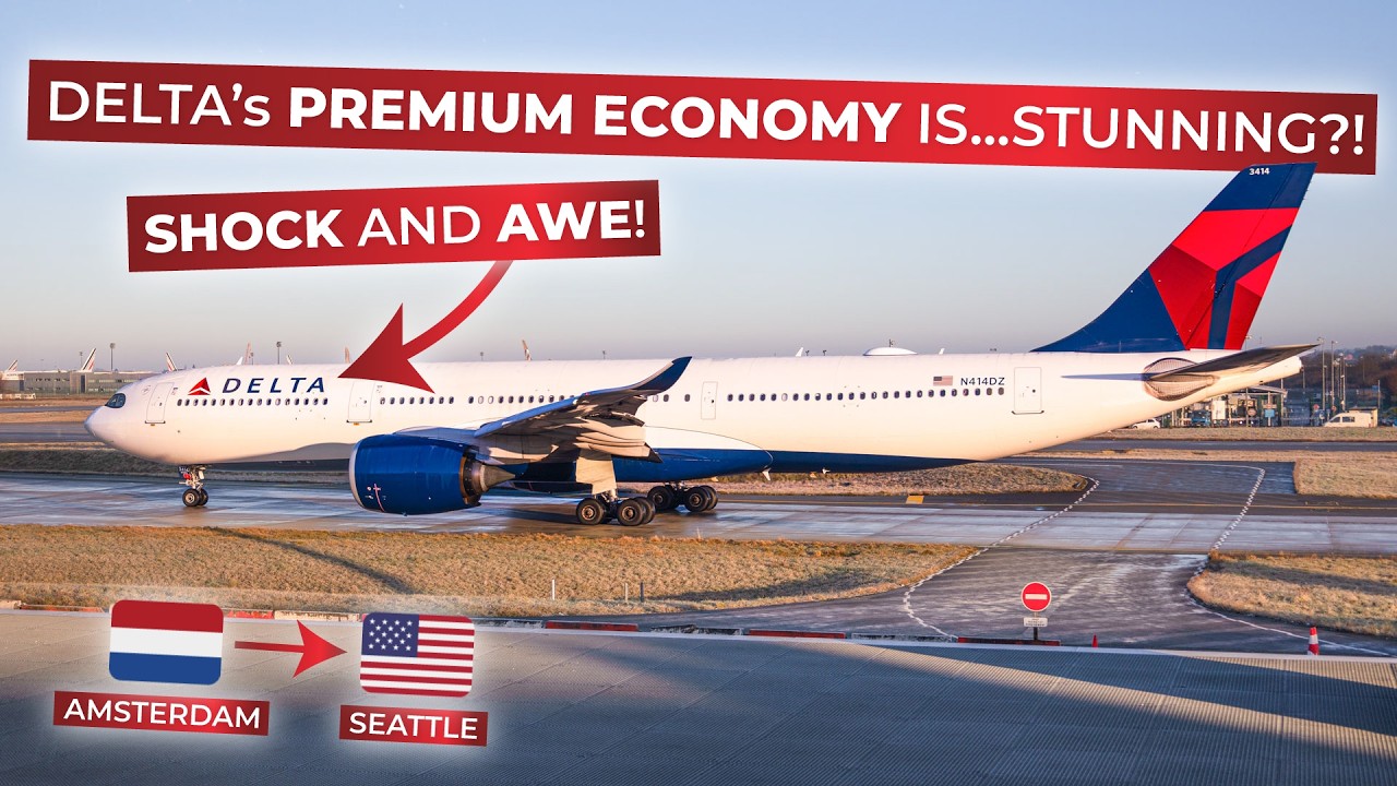 BRUTALLY HONEST | Delta Air Lines Airbus A330-900neo in PREMIUM ECONOMY from Amsterdam to Seattle!