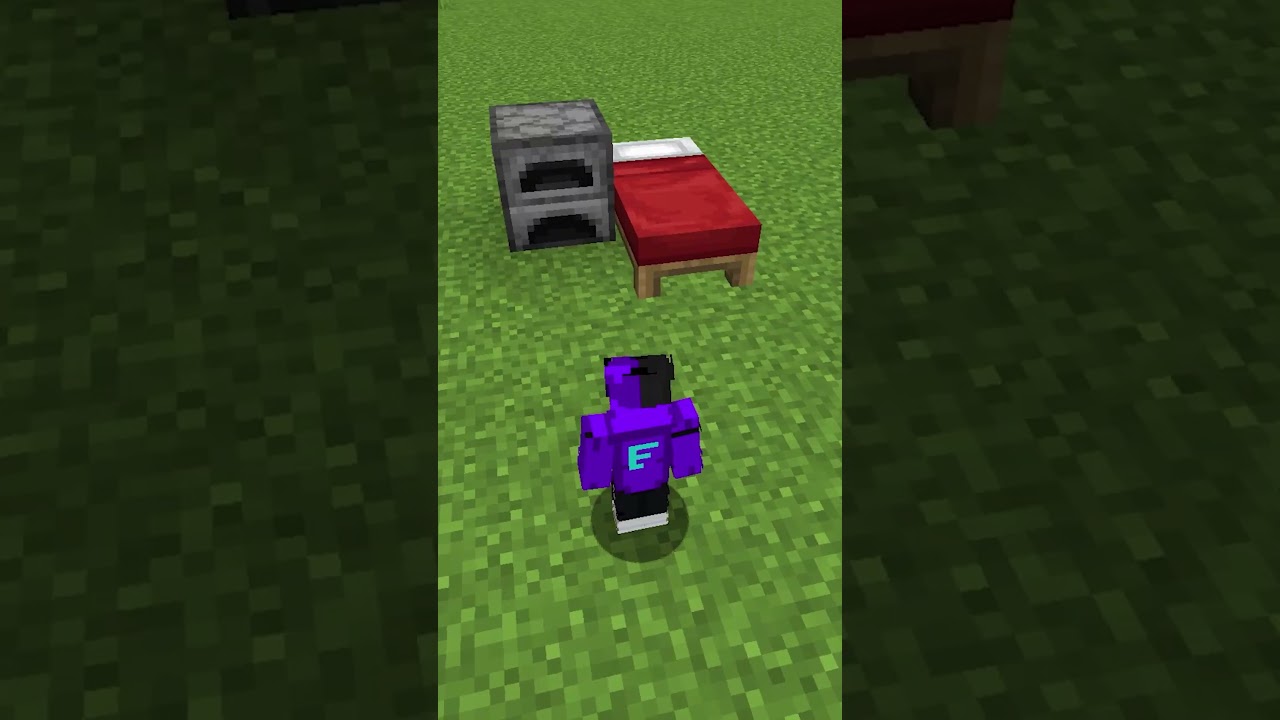 Kya Ham Chest Or Furnace Ke Beach Se Nikal Sakte hai #minecraft #shorts