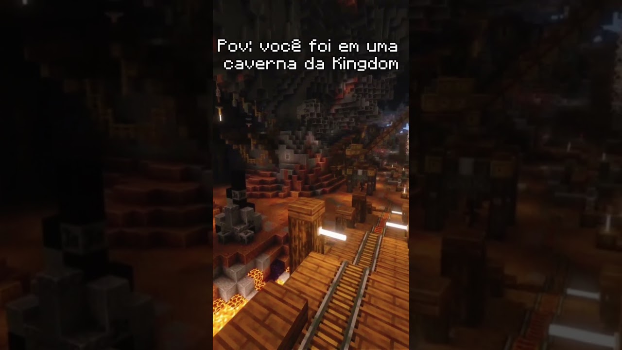 EITA CAVERNA DO DJABO!!! #minecraft #rpg #redekingdom #fy