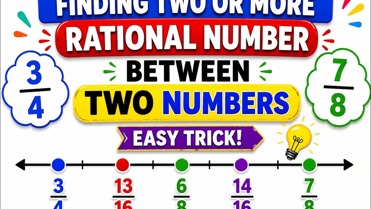 Rational number between two numbers when denominator are different 