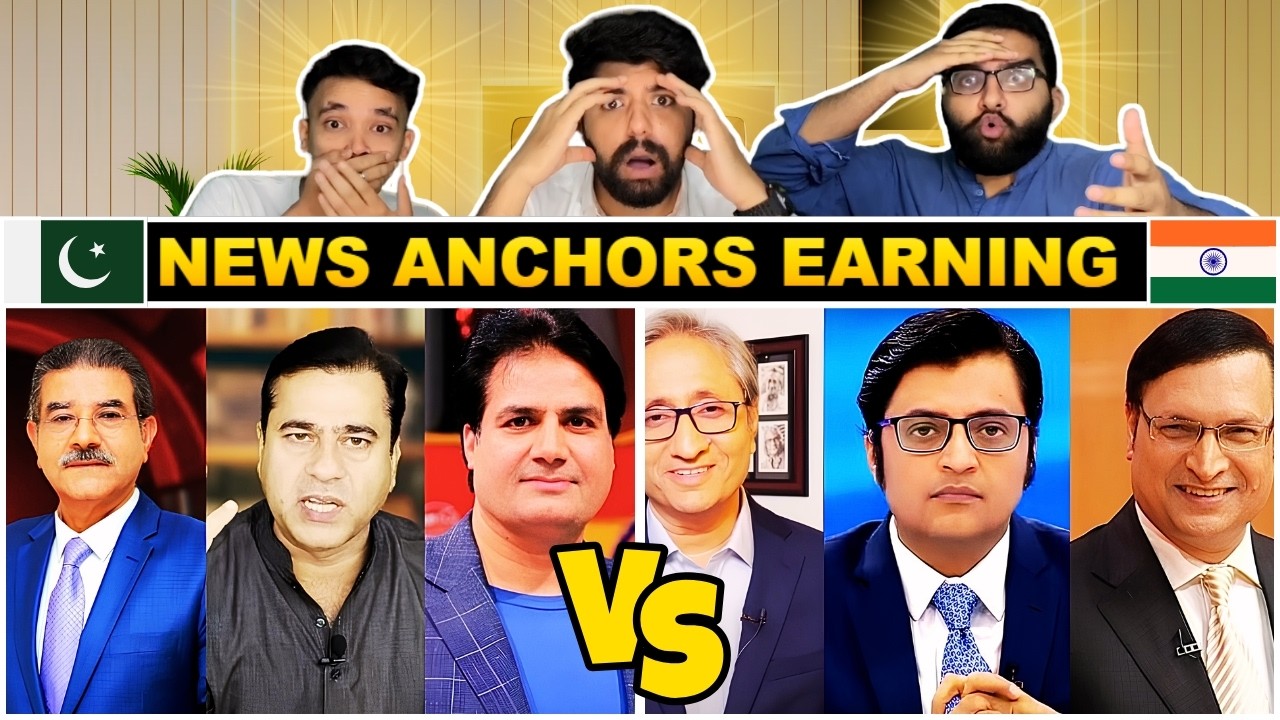 Reaction On News Anchor Earning India Vs Pakistan | न्यूज एंकर कमाई | Pakistani Reaction🔥