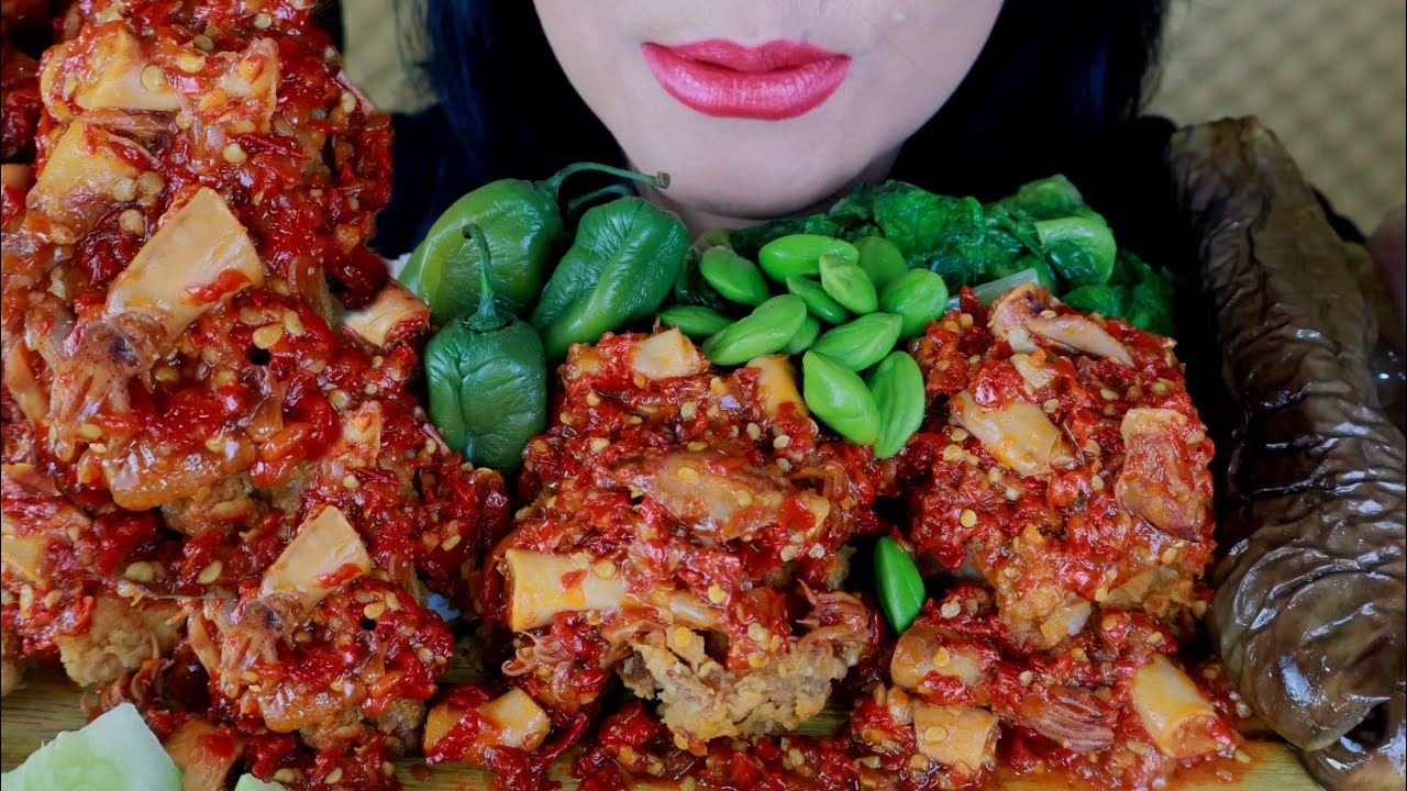 ASMR AYAM GEPREK SAMBEL CUMI | ASMR MUKBANG INDONESIA