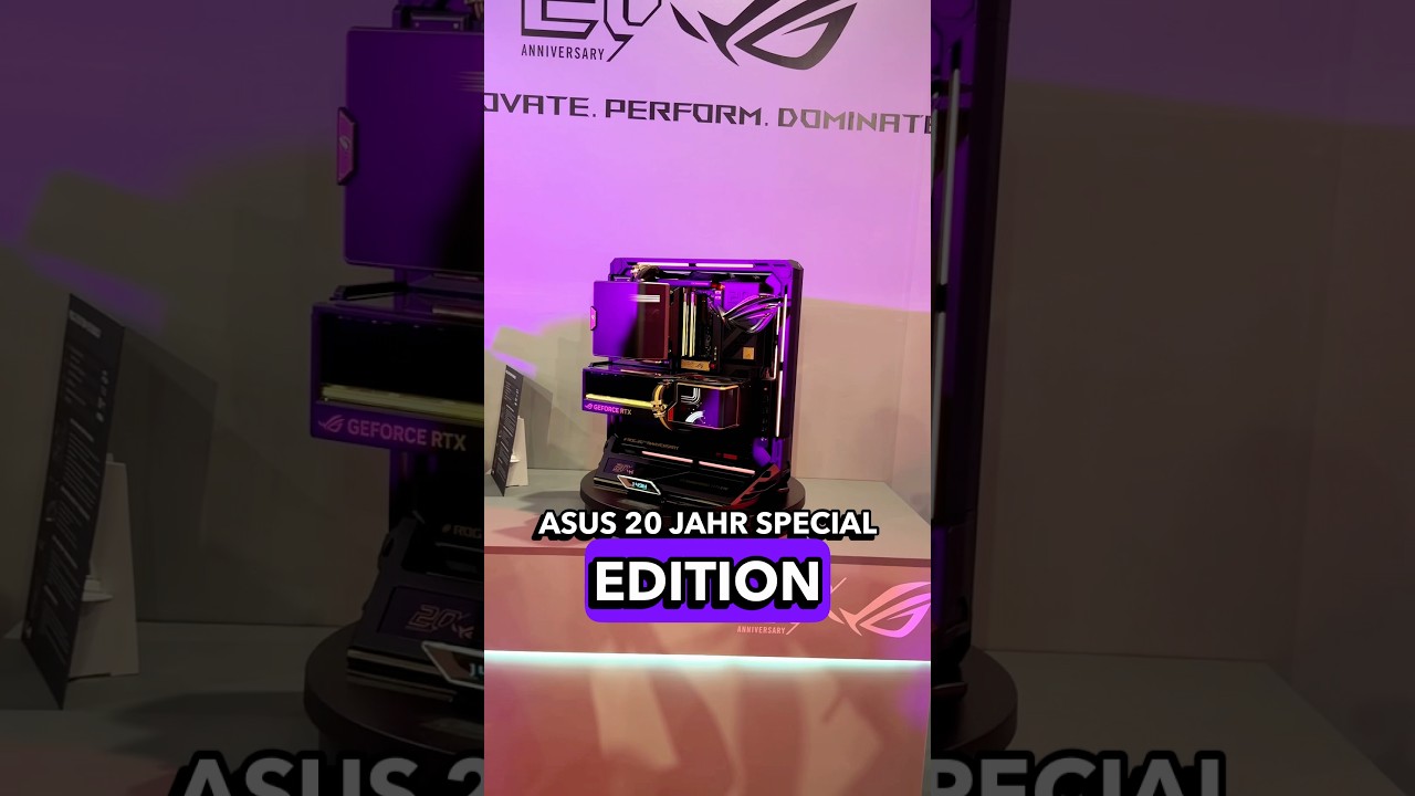 ASUS 20 Jahre Special Edition und der PC eskaliert völlig #gamingpc #computex #taipei