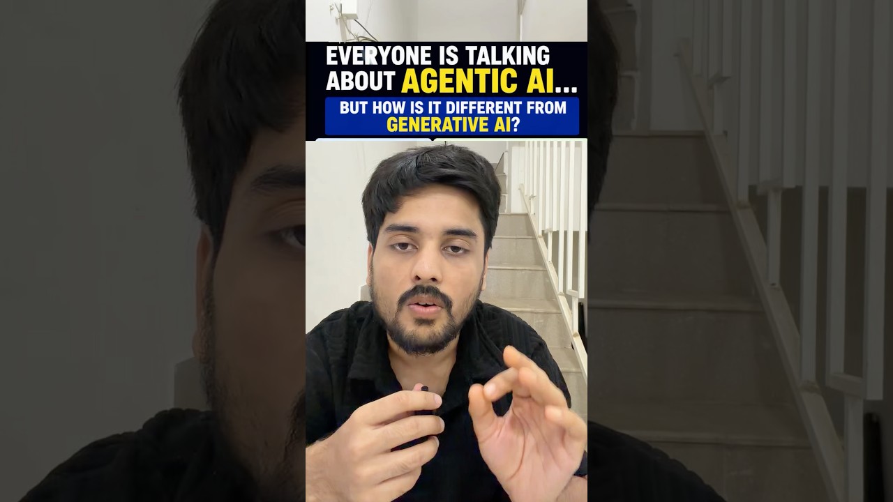 Generative AI vs Agentic AI in 30 Seconds 🤯 #cybersecurity #artificialintelligence #techeducation