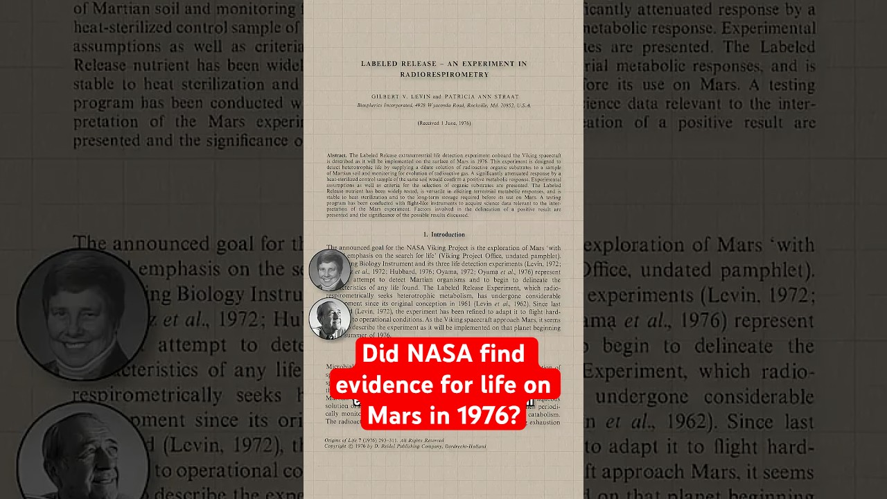 Did NASA find life on Mars 50 years ago? #shorts