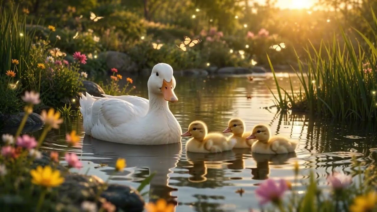 Dreamy Cozy Farm Family Lullaby Vol.3 • Mother Duck & Baby Ducklings | Relaxing Music Box