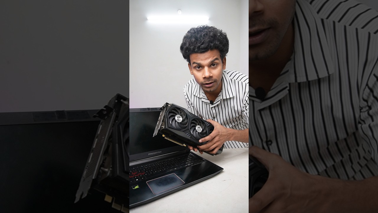 Full process of adding eGPU in Laptop 🙌 #shorts #egpu #gamingpc