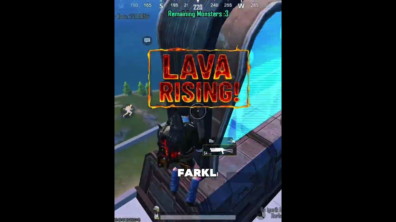 Zombilere karşı parkur 😱