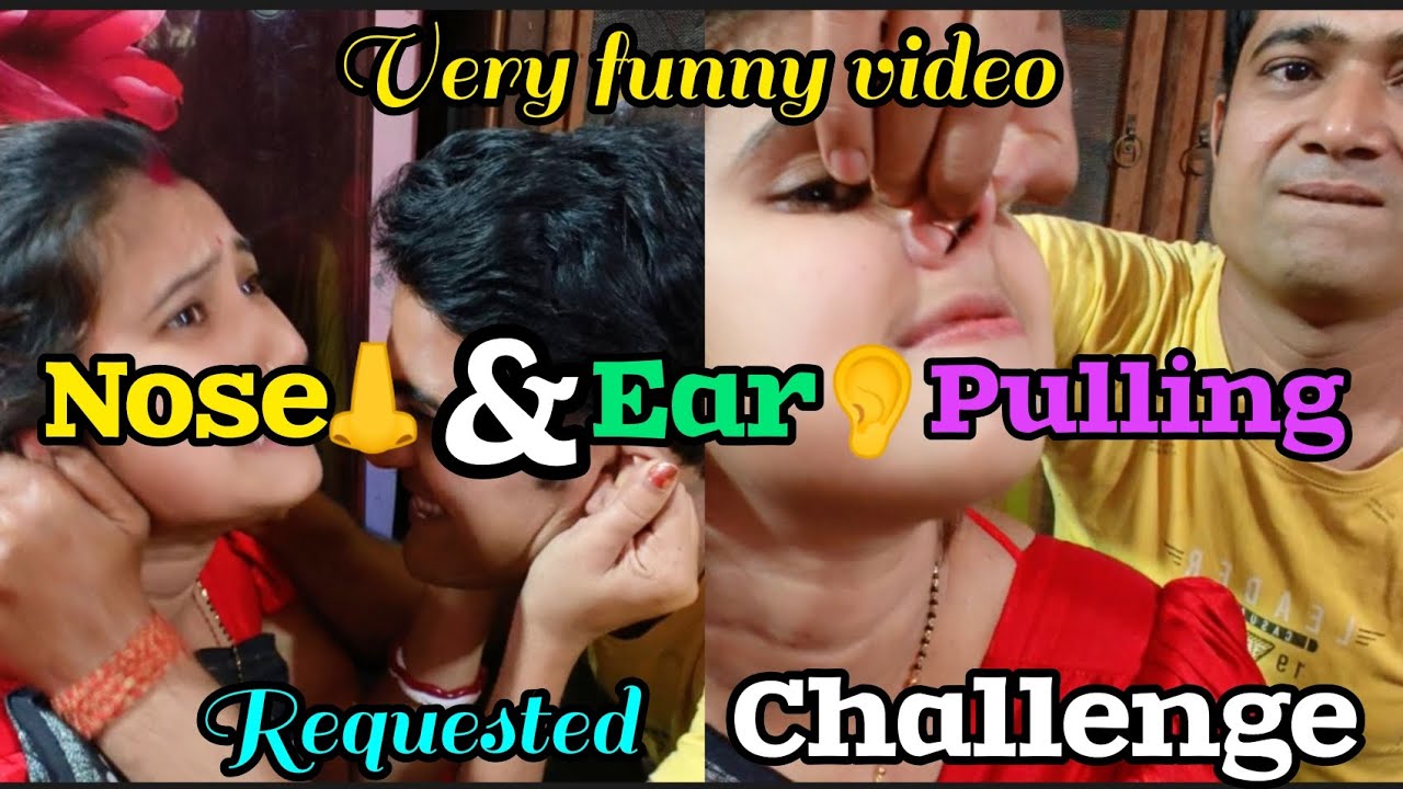 Nose pulling👃Nose and ear pulling challenge👂Requested video/Ear pulling challenge🐽#nose#pulling#Ear👂